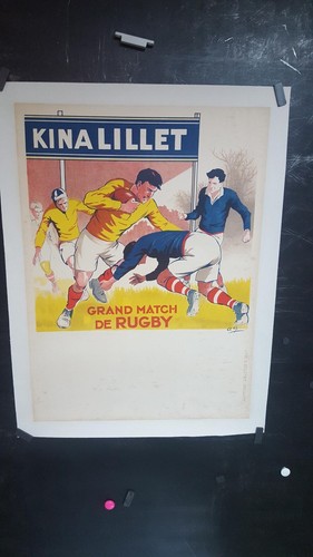Affiche rugby kina lillet - rugby,