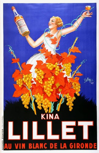 Affiche liqueur vintage - de,